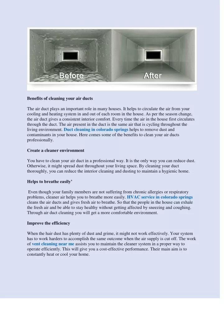 benefits of cleaning your air ducts the air duct