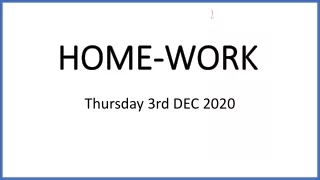 home work