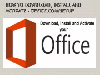 how to download install and activate office com setup