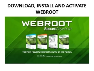 download install and activate webroot