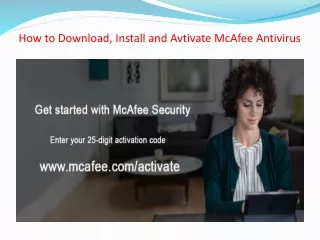 how to download install and avtivate mcafee antivirus