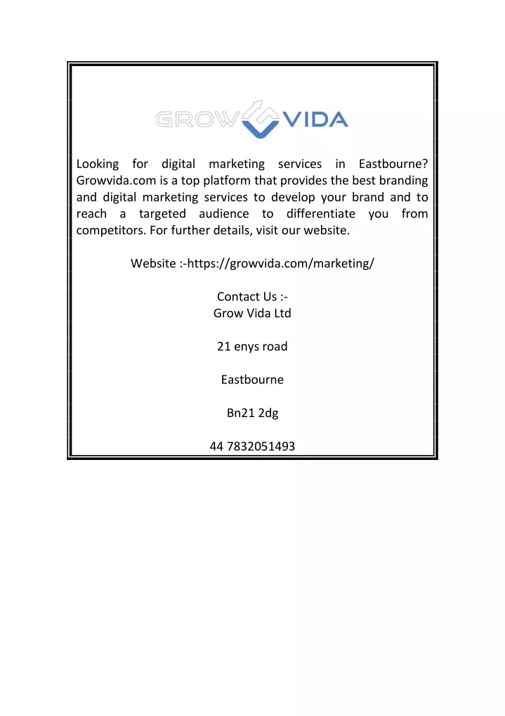 looking for digital marketing services