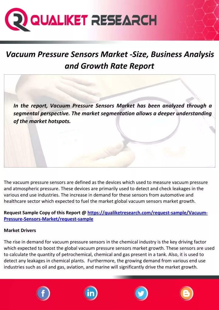 vacuum pressure sensors market size business