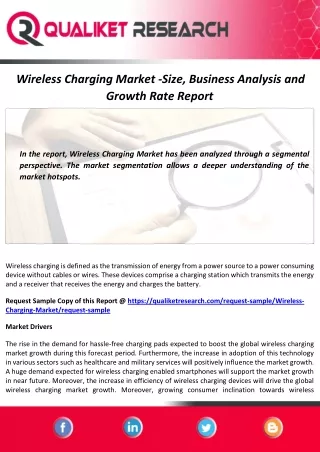 wireless charging market size business analysis