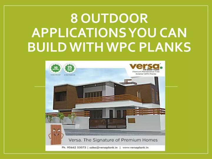 8 outdoor applications you can build with wpc planks