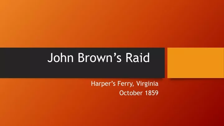 john brown s raid