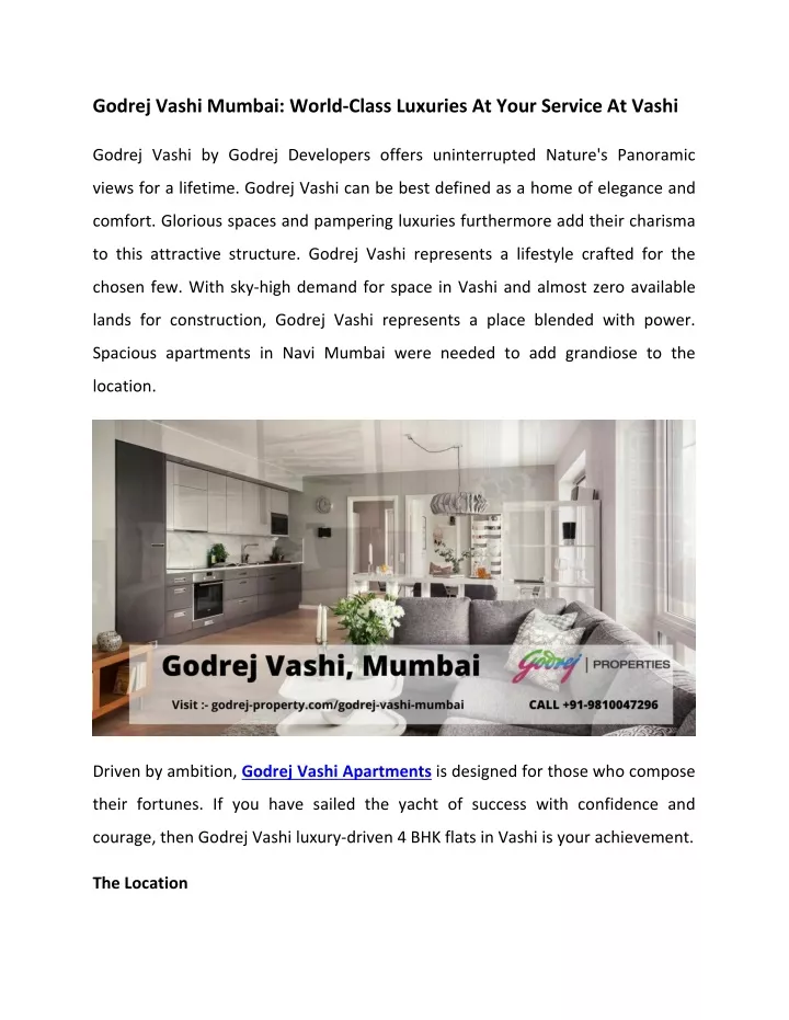 godrej vashi mumbai world class luxuries at your