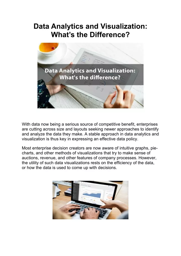 data analytics and visualization what