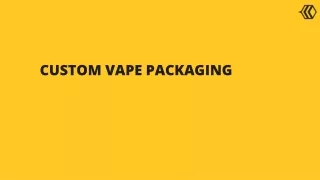 custom vape packaging