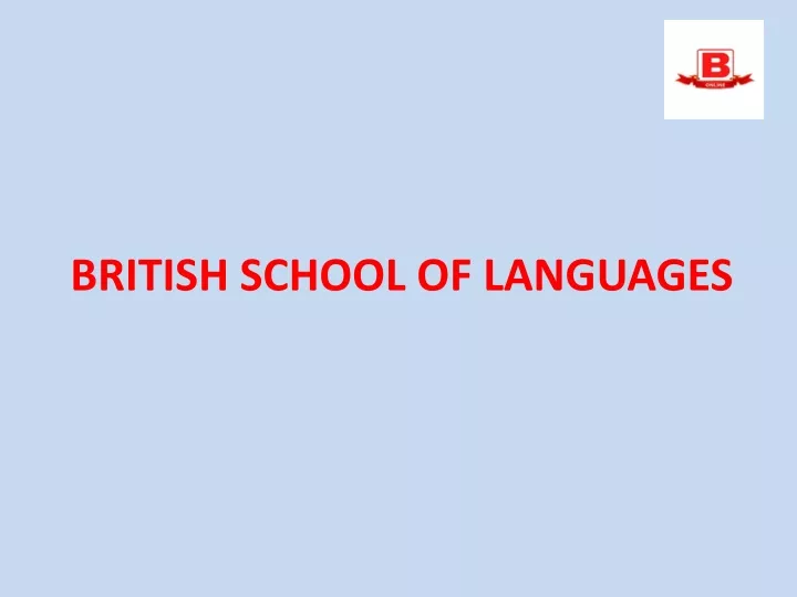 british school of languages