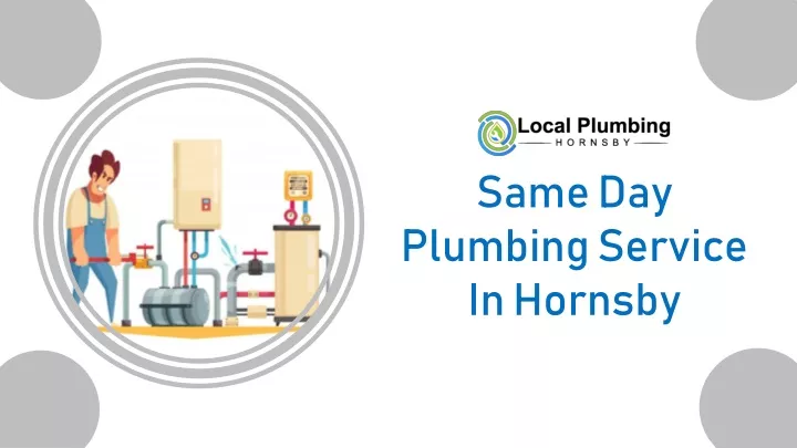 same day plumbing service in hornsby