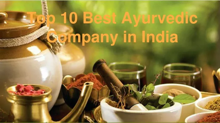 top 10 best ayurvedic company in india