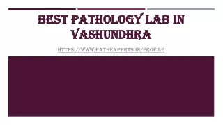 best pathology lab in vashundhra