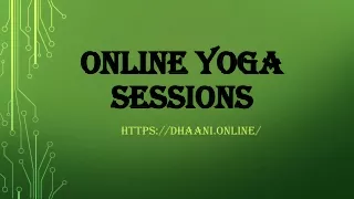 online yoga sessions