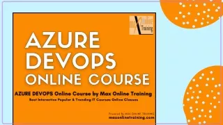 Microsoft Azure DevOps Online Course Program| Max Online Training