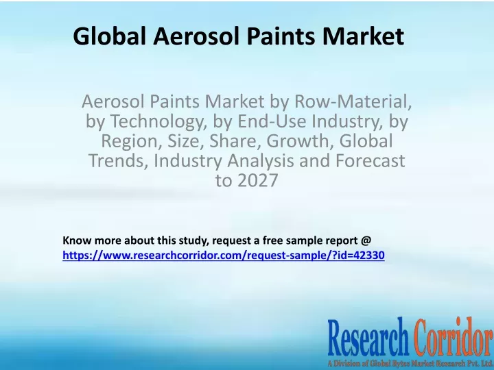 global aerosol paints market