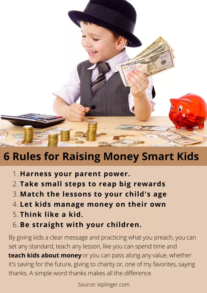 6 rules for raising money smart kids