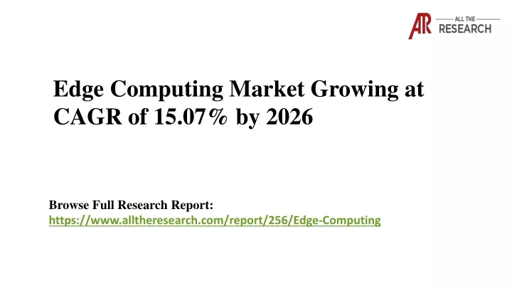 edge computing market growing at cagr