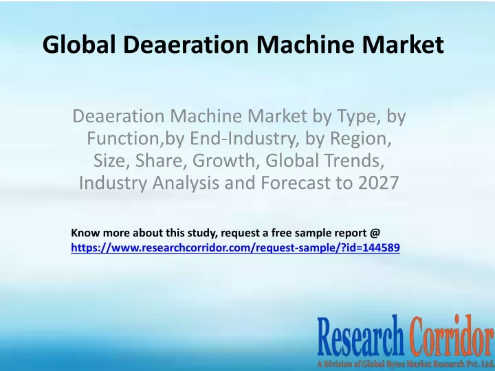 global deaeration machine market