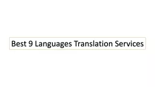 Top 9 Languages Translation Services in India | Delsh Business Consultancy
