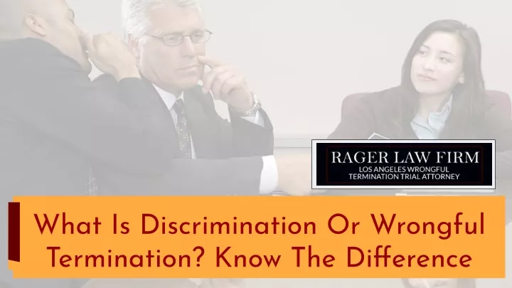 what is discrimination or wrongful termination