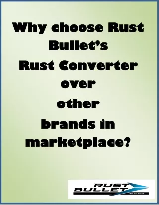 Advantages of using Rust Converter | Rust Bullet