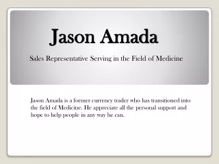Jason Amada  -  The Best Medical Service Provider