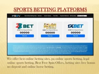 sports betting platforms