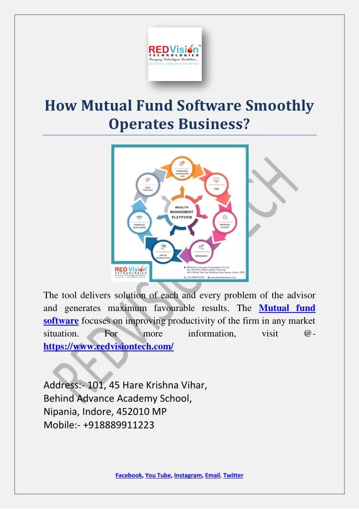 how mutual fund software smoothly operates