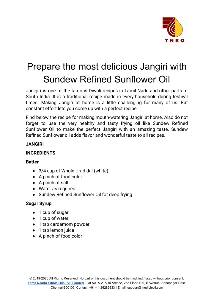 prepare the most delicious jangiri with sundew