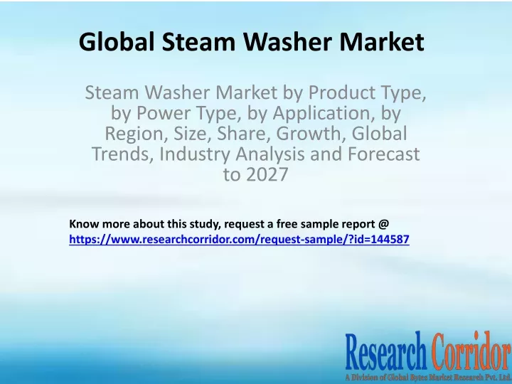 global steam washer market