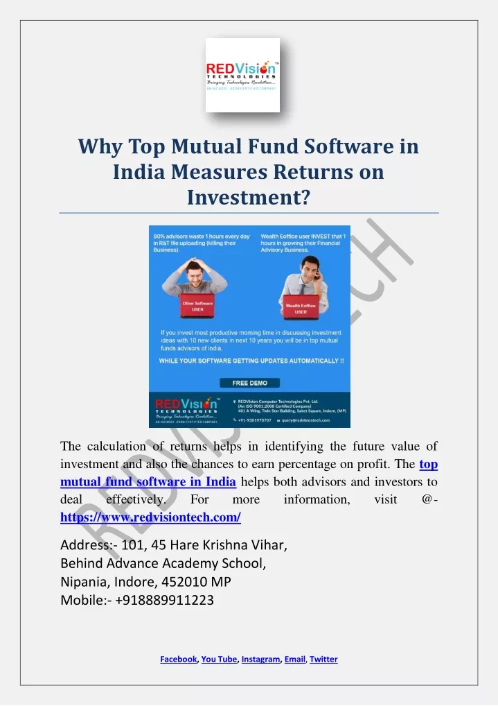 why top mutual fund software in india measures