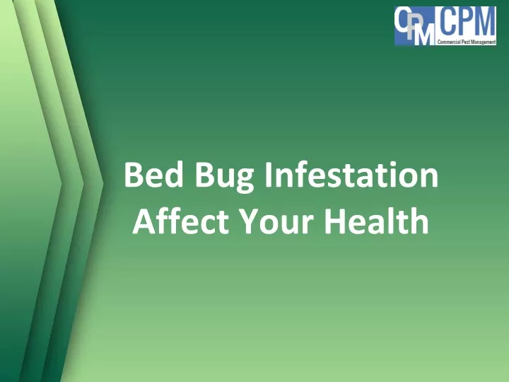 bed bug infestation affect your health