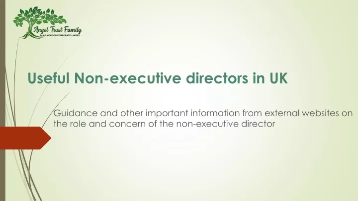 useful non executive directors in uk