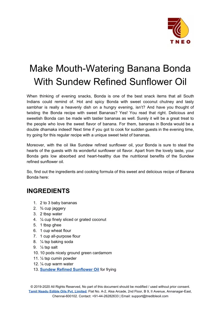 make mouth watering banana bonda with sundew