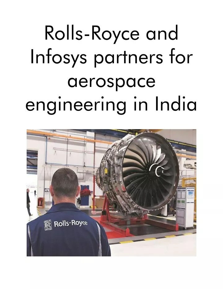 rolls royce and infosys partners for aerospace