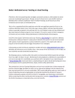 Better dedicated server hosting or cloud hosting - slide 1