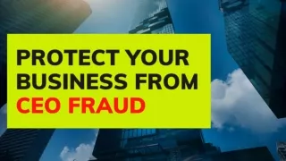 Protect your Business from CEO Fraud