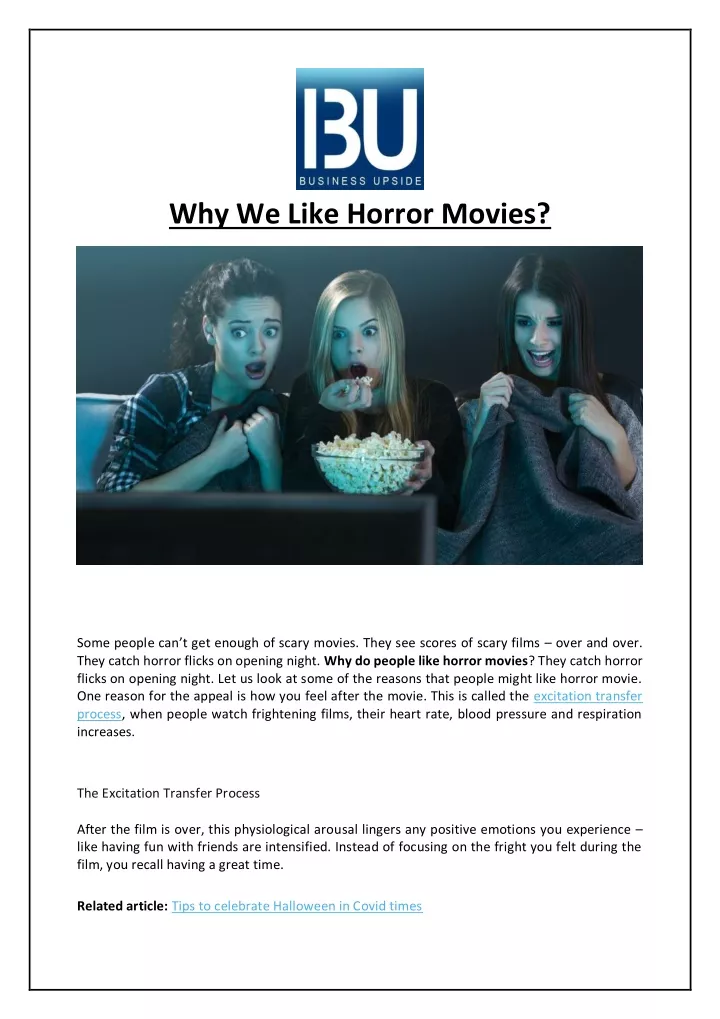 why we like horror movies