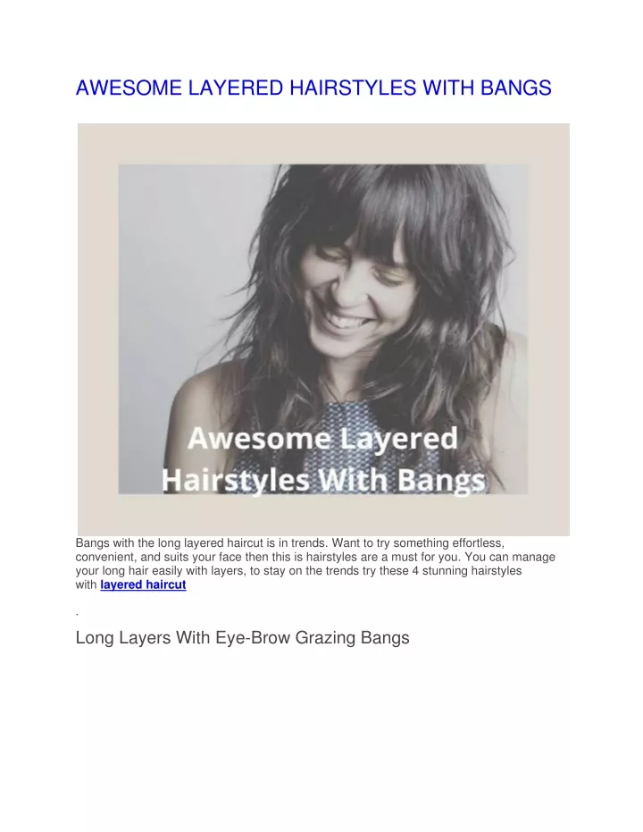 awesome layered hairstyles with bangs