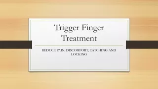 trigger finger treatment