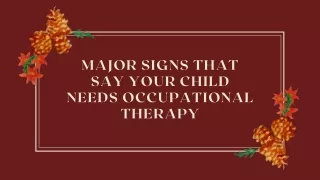 major signs that say your child needs