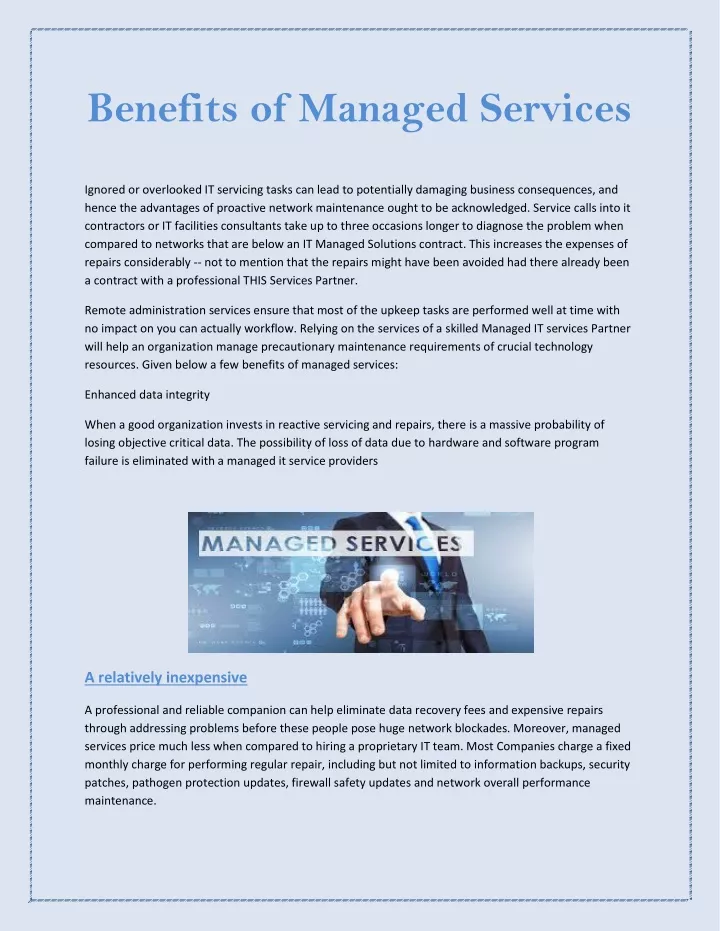 benefits of managed services