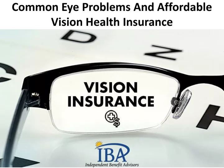common eye problems and affordable vision health