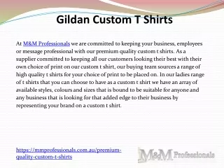 Gildan Custom T Shirts