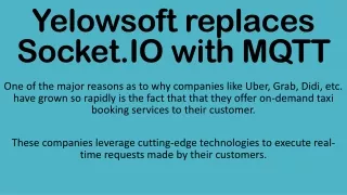 yelowsoft replaces socket io with mqtt