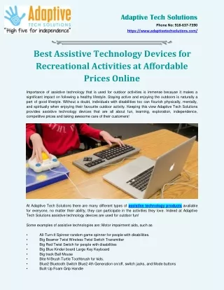 adaptive tech solutions