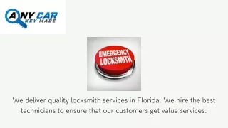 Get Reliable, Secure and Durable Locksmith Tampa, Florida Services