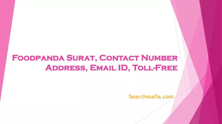 foodpanda surat contact number address email id toll free