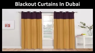 blackout curtains in dubai
